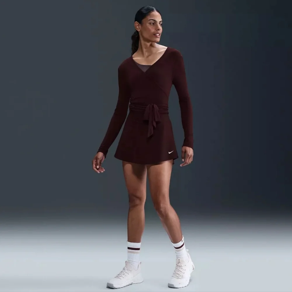 Nike One Dri-Fit Burgundy Crush Athletic Skort, NWT - Picture 2 of 6